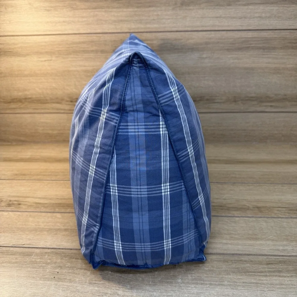 Ralph Lauren Polo PRL Tartan Plaid Pillow Wedge Bolster 20